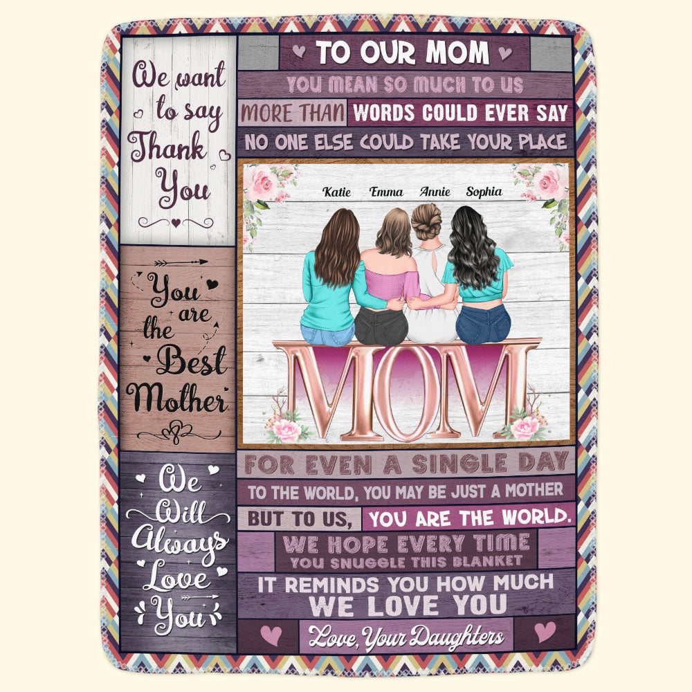 You Are The Best Mother - Personalized Blanket