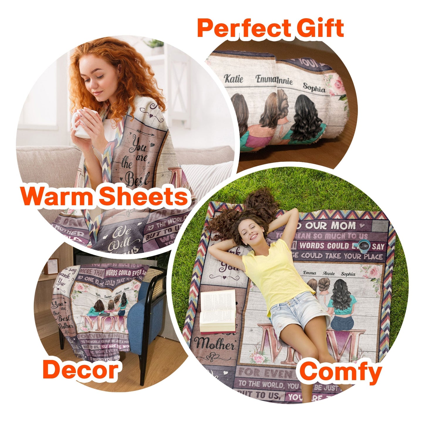 You Are The Best Mother - Personalized Blanket