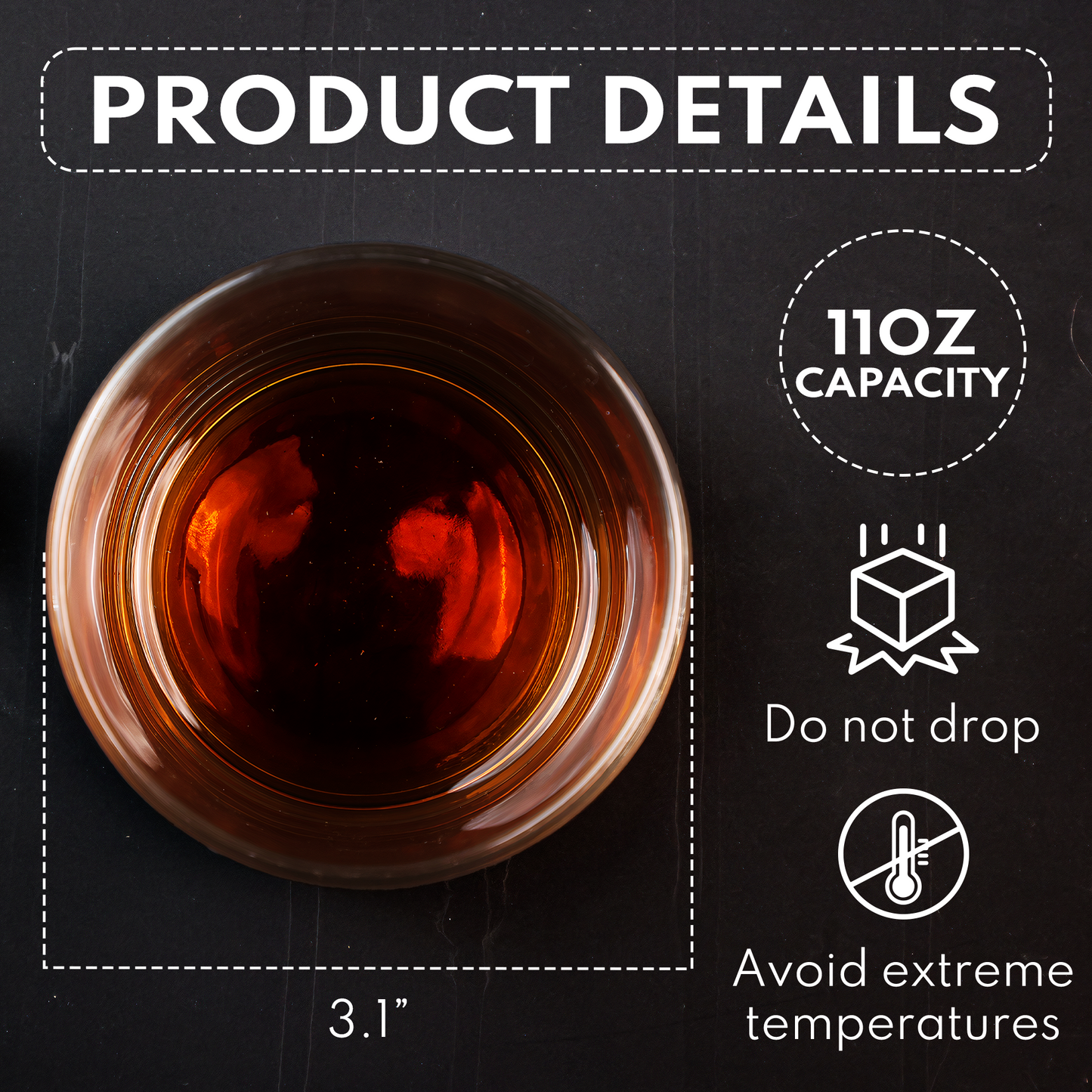 You're The Man, Dad - Personalized Engraved Whiskey Glass