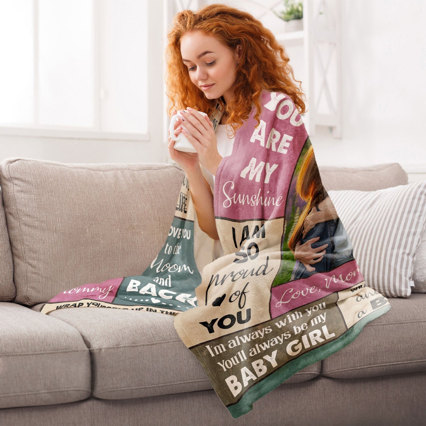 You'll Always Be My Baby Girl - Personalized Photo Blanket