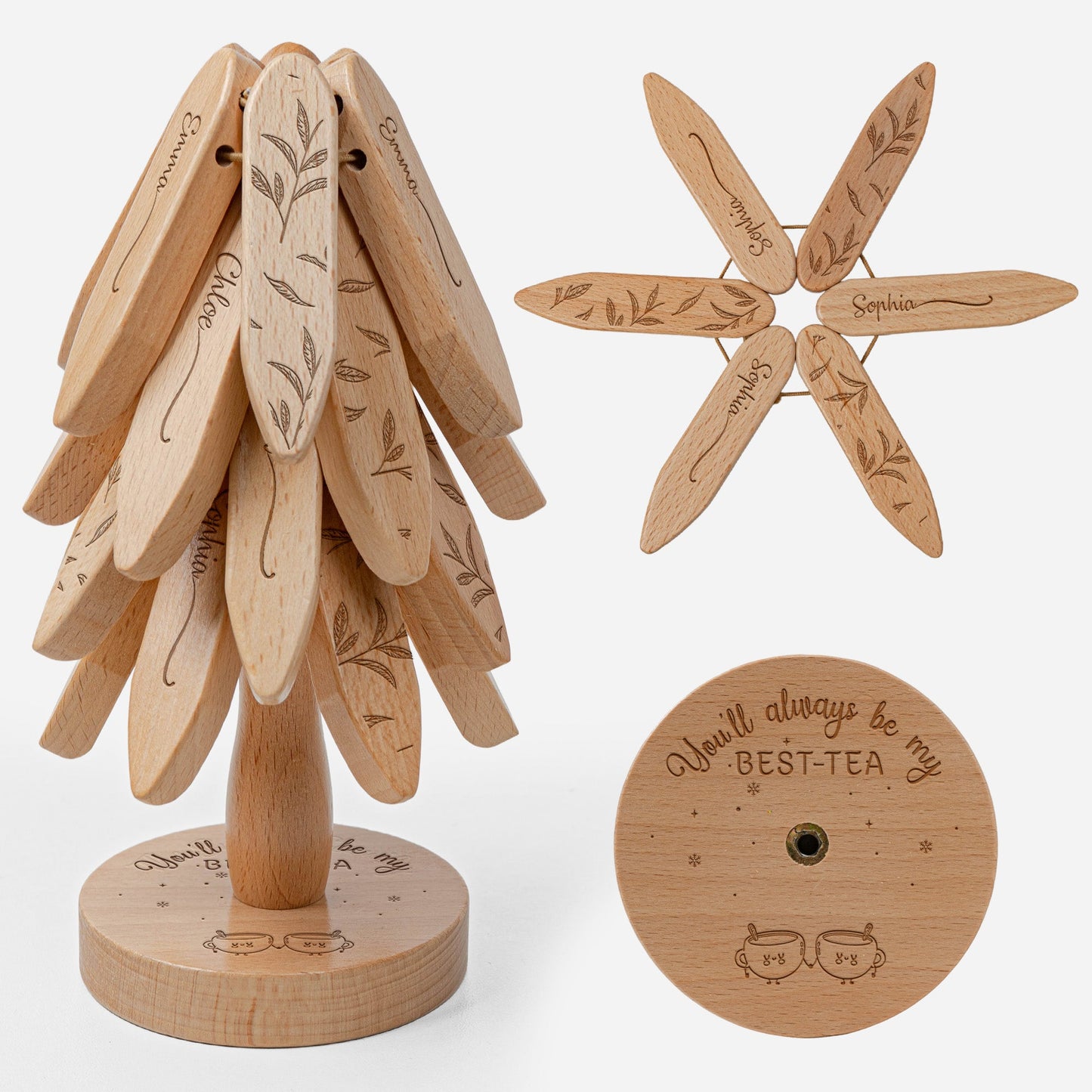 You'll Always Be My Best-Tea - Personalized Trivet Tree