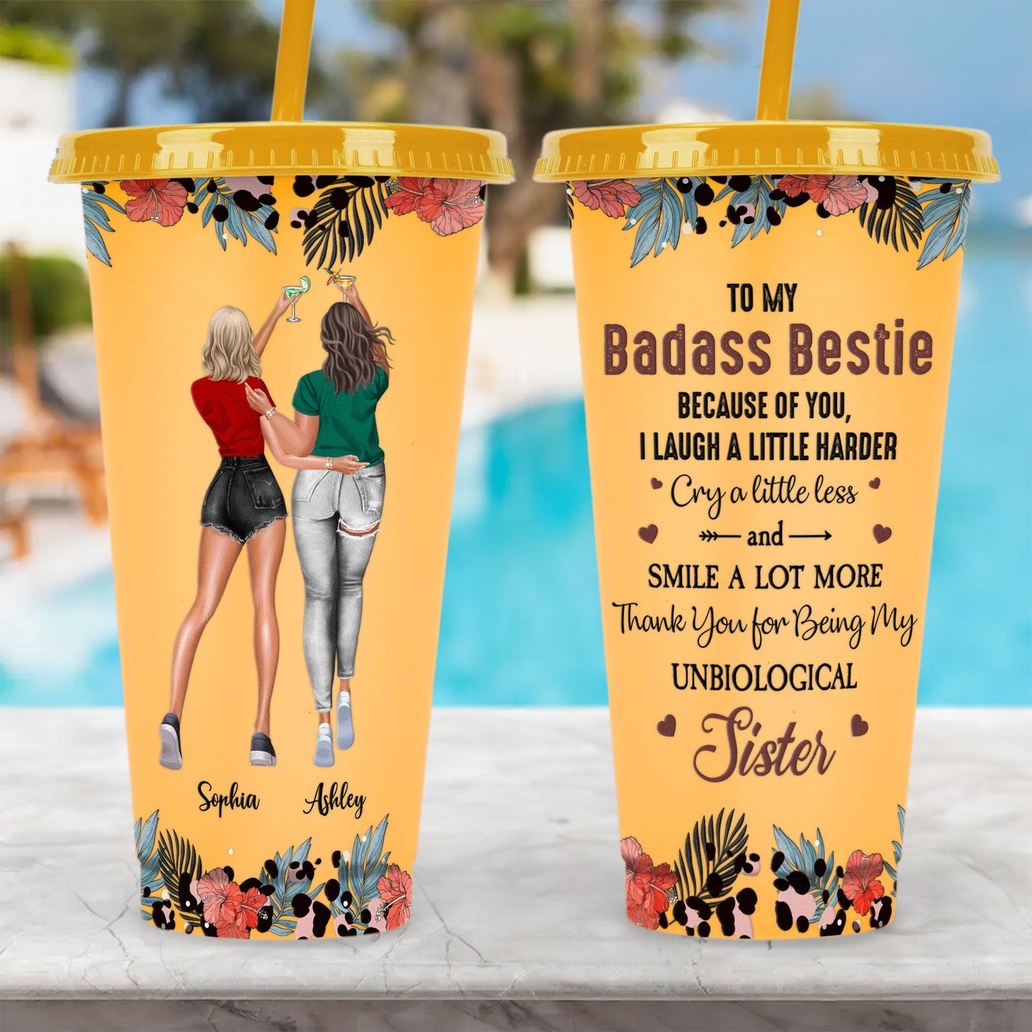 You're My Bad@ss Bestie - Personalized Color Changing Cup