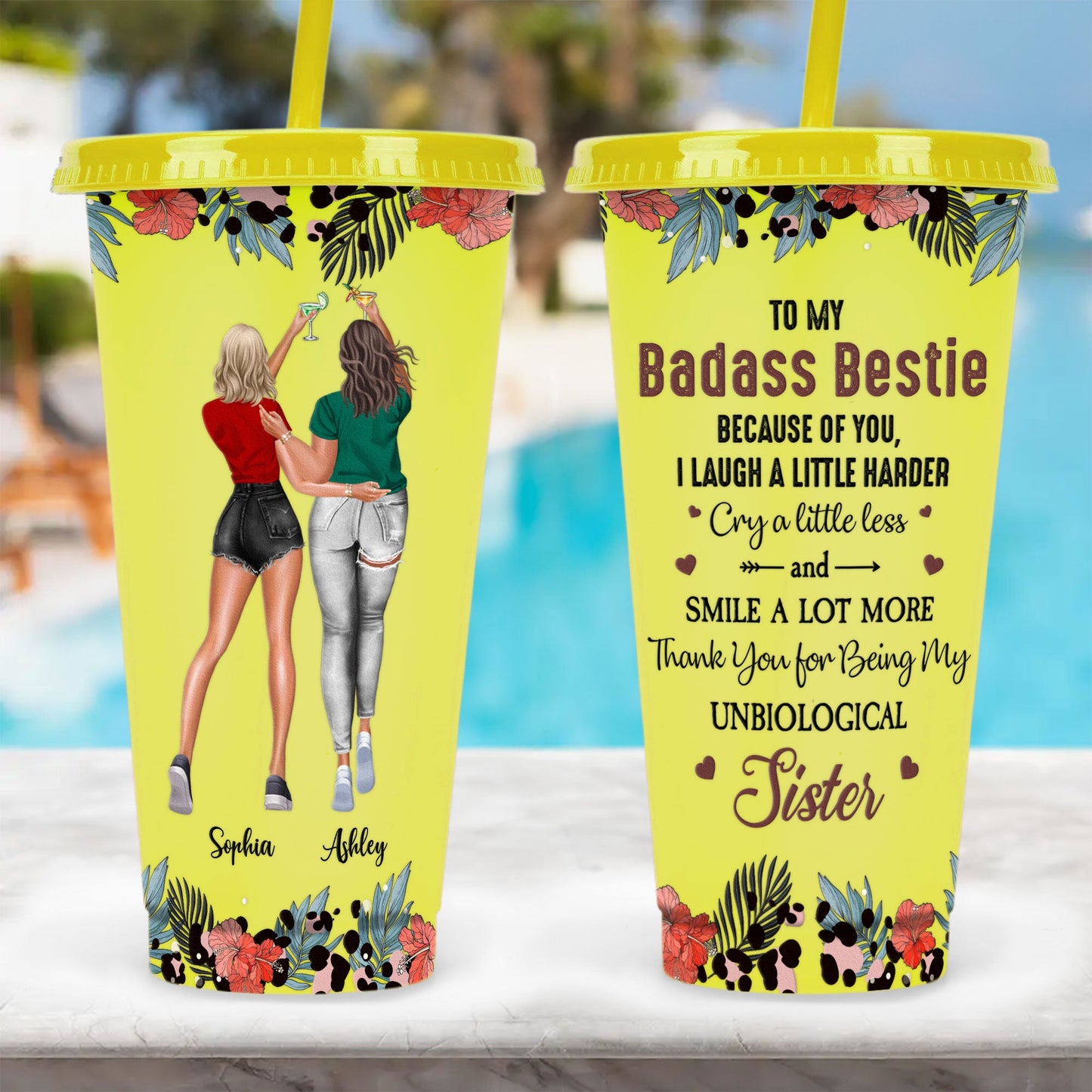 You're My Bad@ss Bestie - Personalized Color Changing Cup