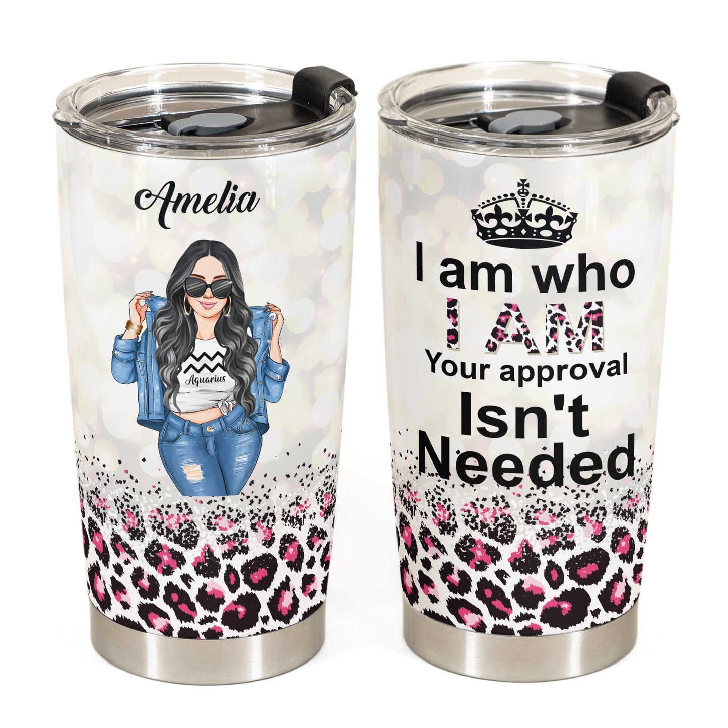 Zodiac Girl I Am Who I Am - Personalized Tumbler Cup