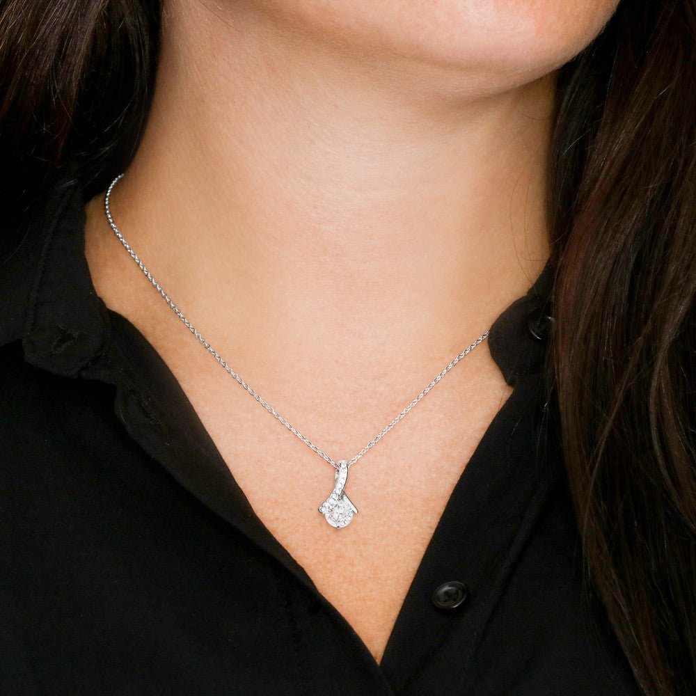 Alluring Beauty Necklace for Wife - Sentimental Gift from Husband with "You're The Best Thing" Message Card