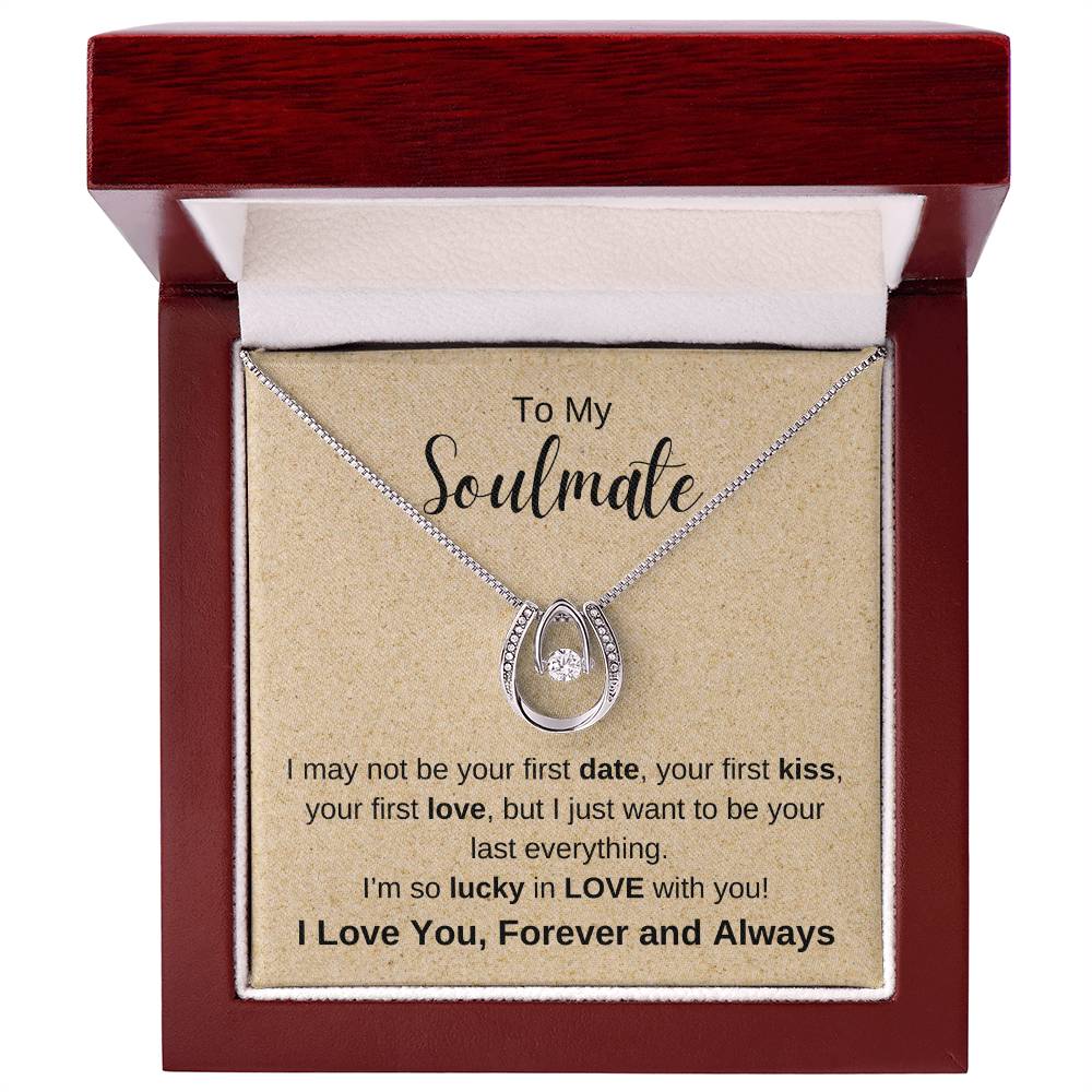 To My Soulmate, I'm so Lucky In Love Necklace