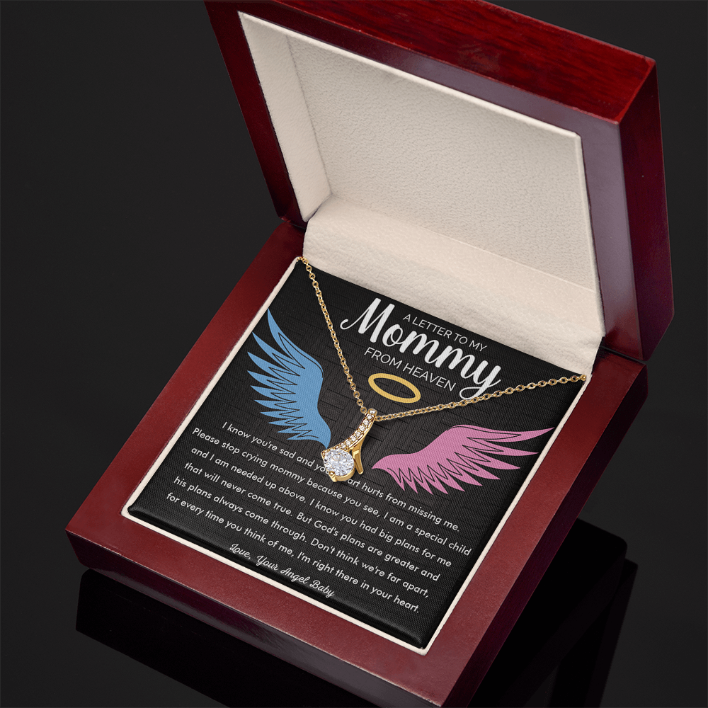 To My Mommy in Heaven-Alluring Beauty Necklace-Memorial Necklace