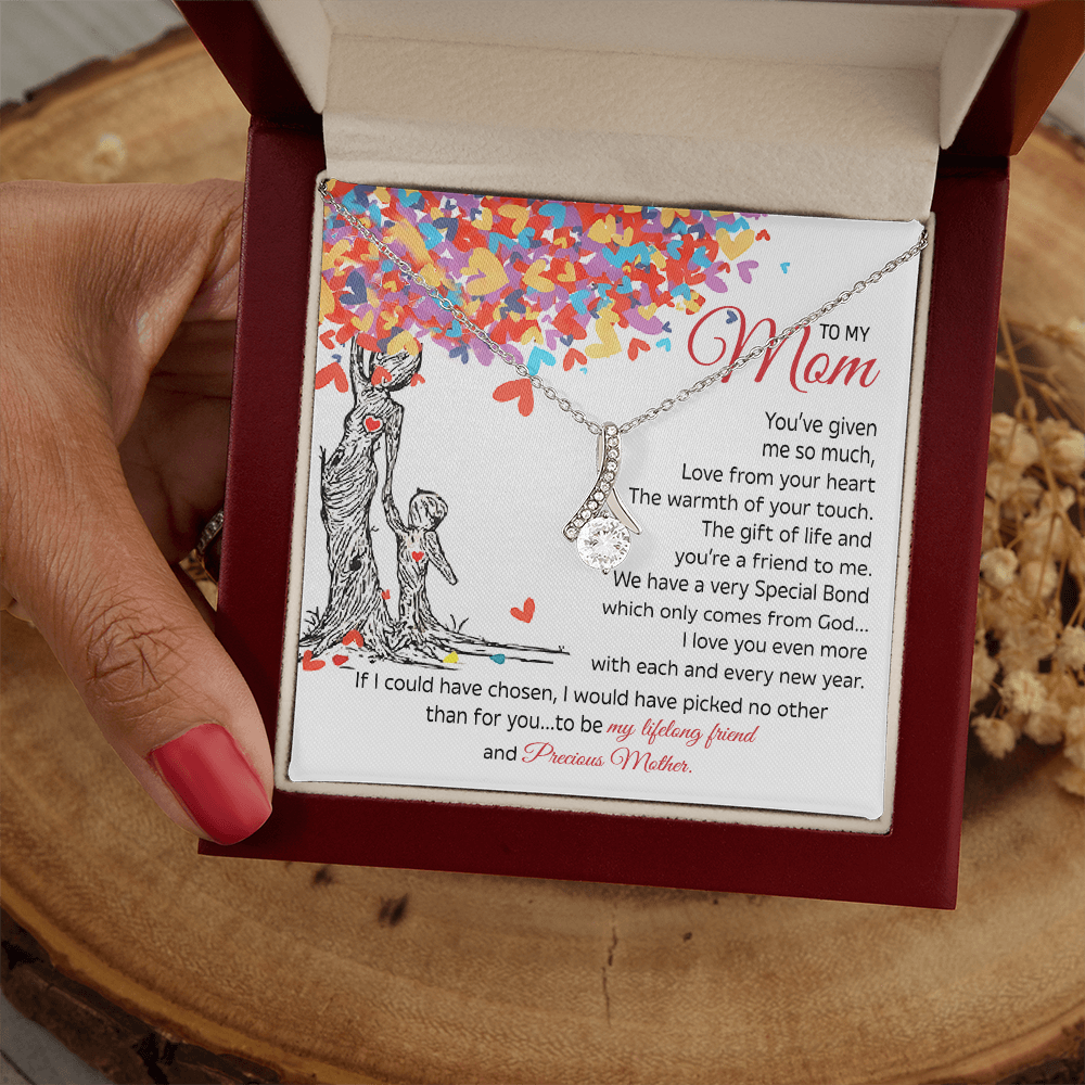To My Mom Gift - "My Precious Mother" - Alluring beauty neackce