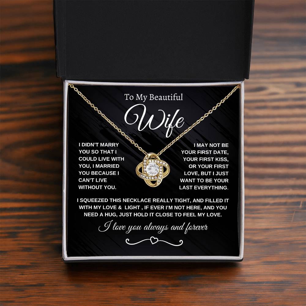 Love Knot Necklace, I Sqeezed This Necklace - 95