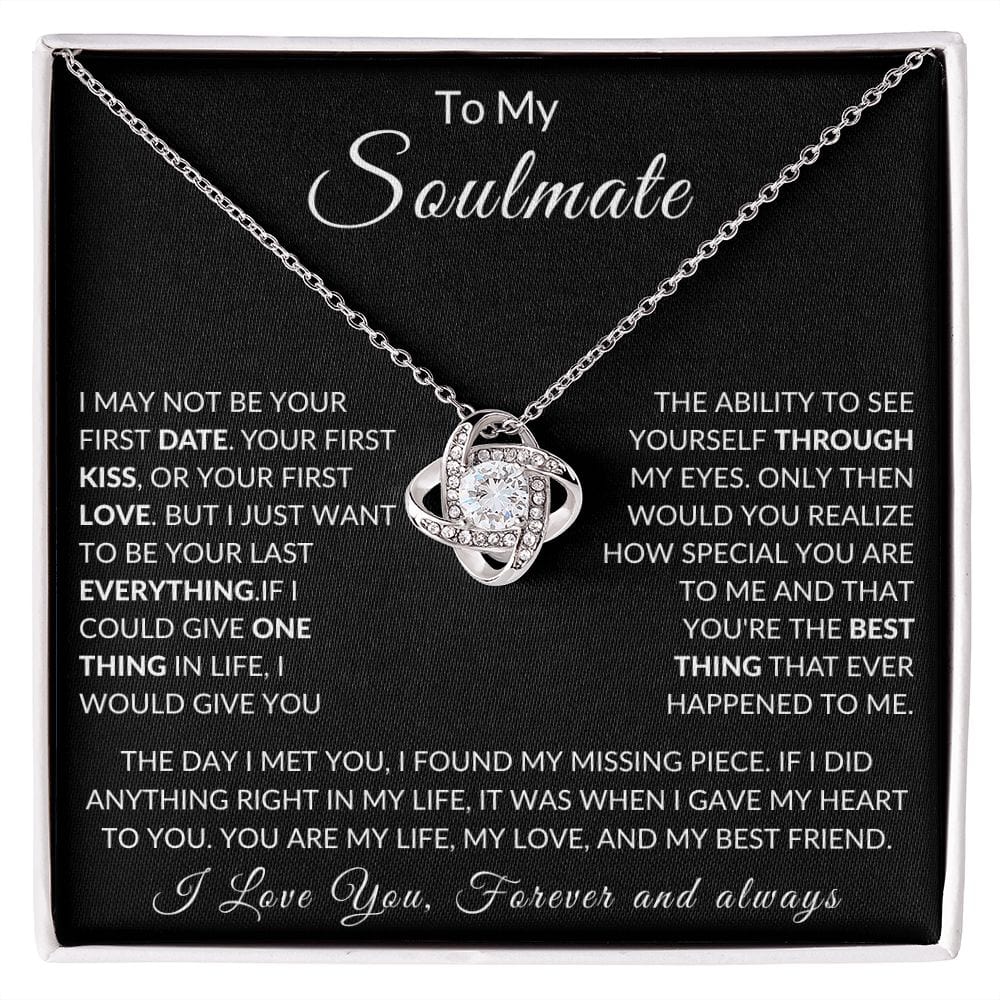 To My Soulmate, Love Knot Necklace