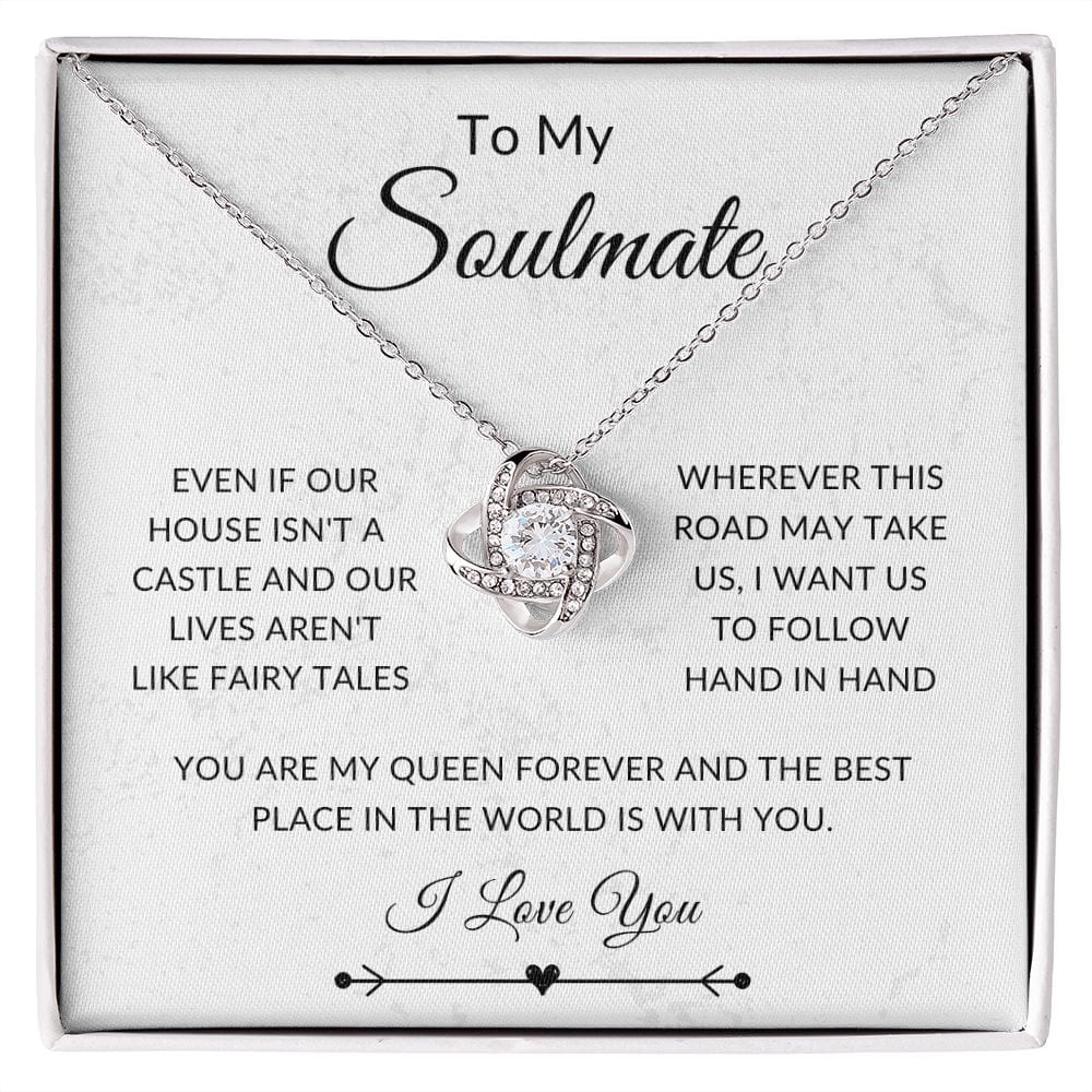 To My Soulmate, Love Knot Necklace