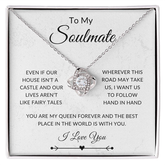 To My Soulmate, Love Knot Necklace