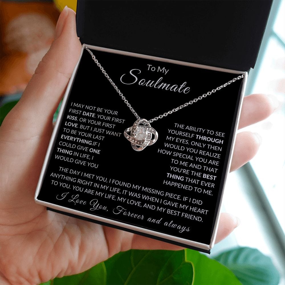 To My Soulmate, Love Knot Necklace
