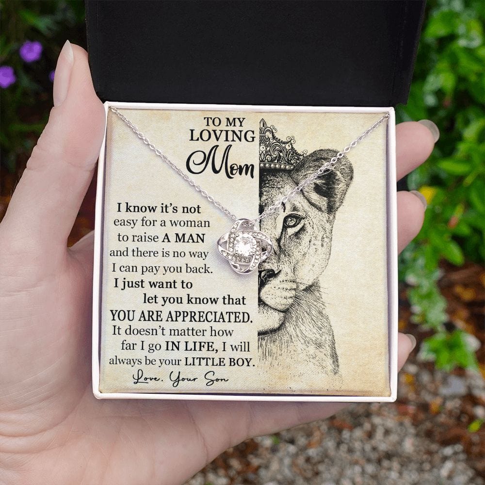 You Are Appreciated, Love Knot Necklace