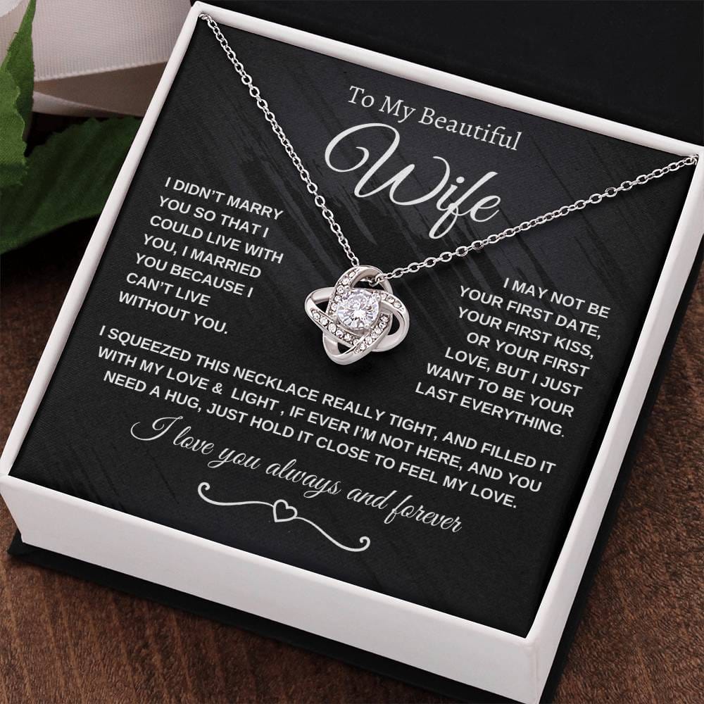 Love Knot Necklace, I Sqeezed This Necklace - 95