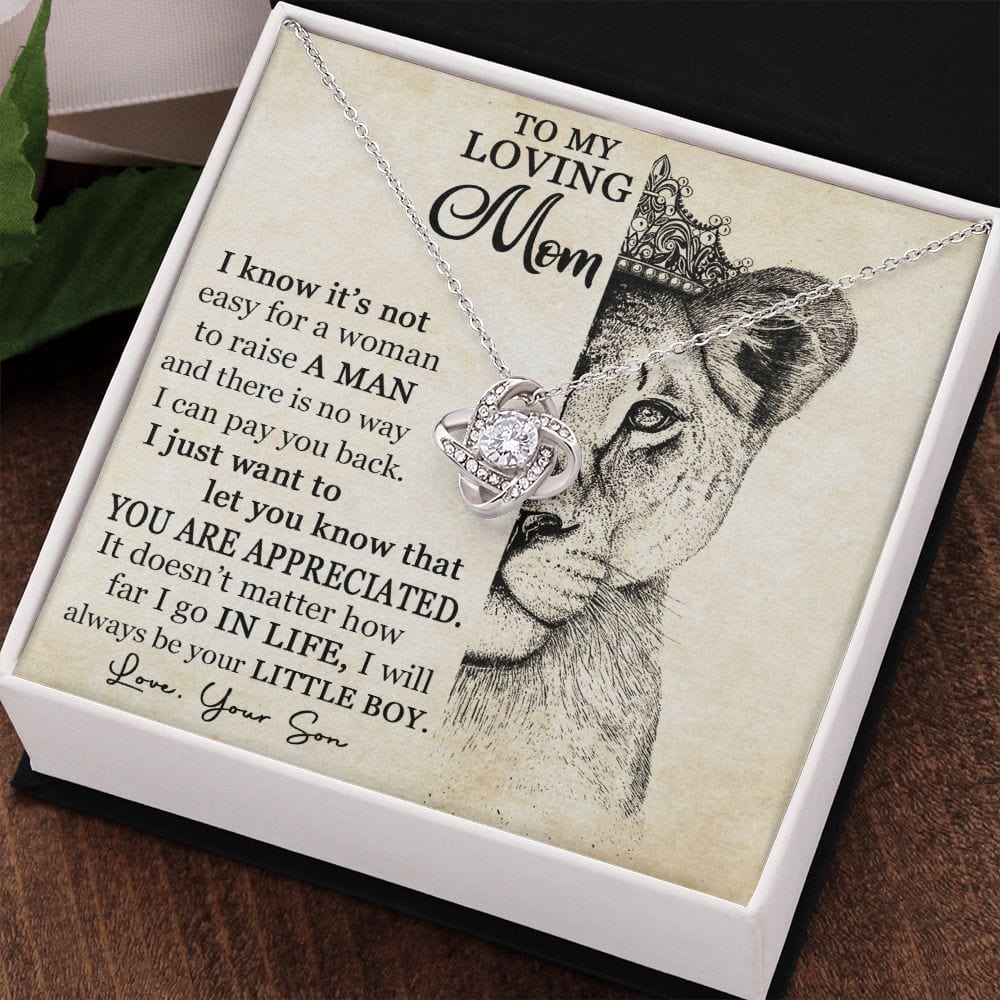 You Are Appreciated, Love Knot Necklace