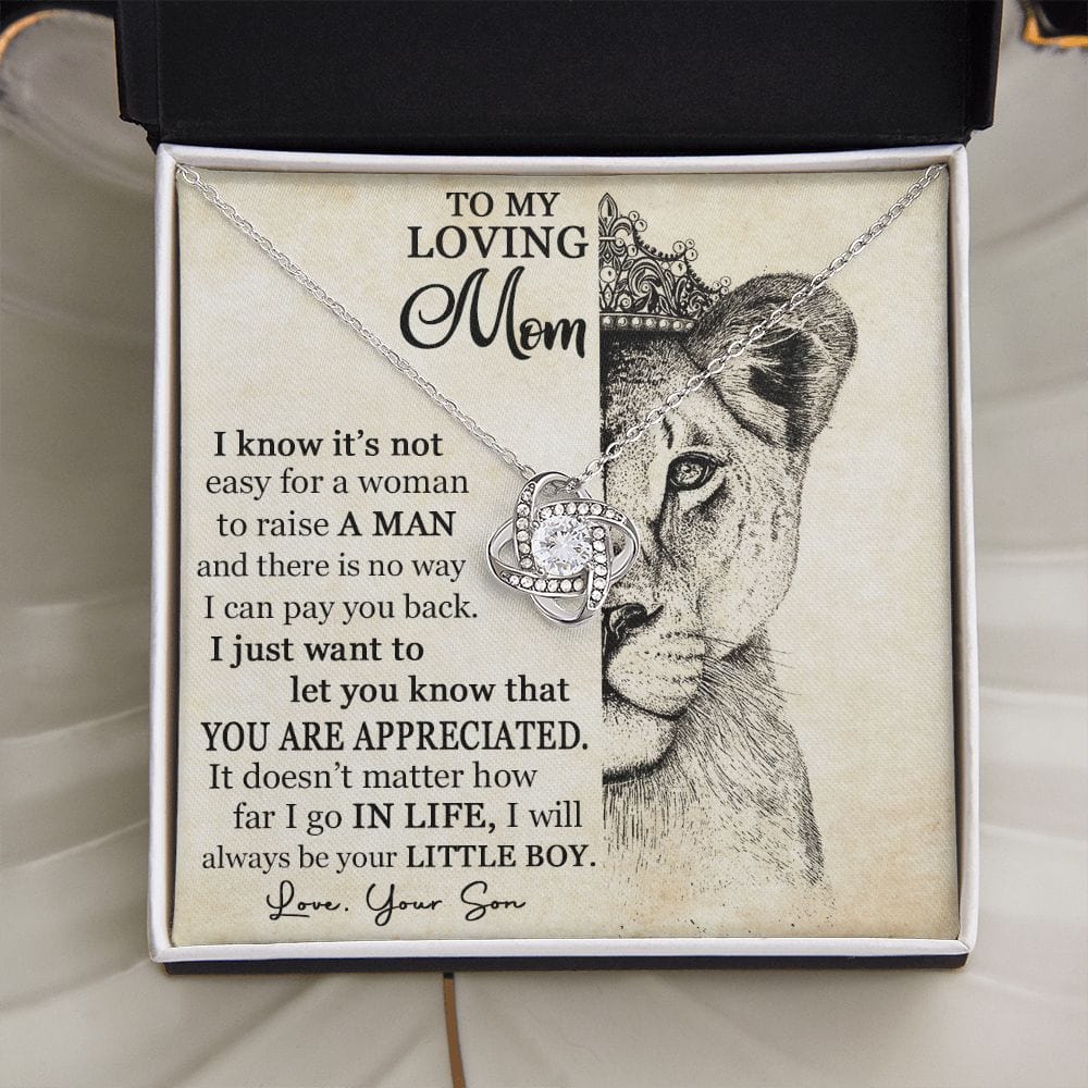 You Are Appreciated, Love Knot Necklace