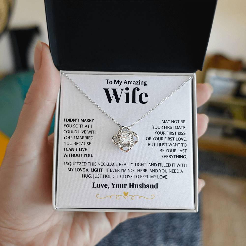 I May Not Be Your First Date, Love Knot Necklace
