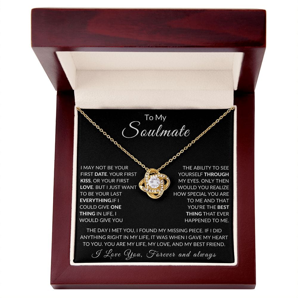 To My Soulmate, Love Knot Necklace
