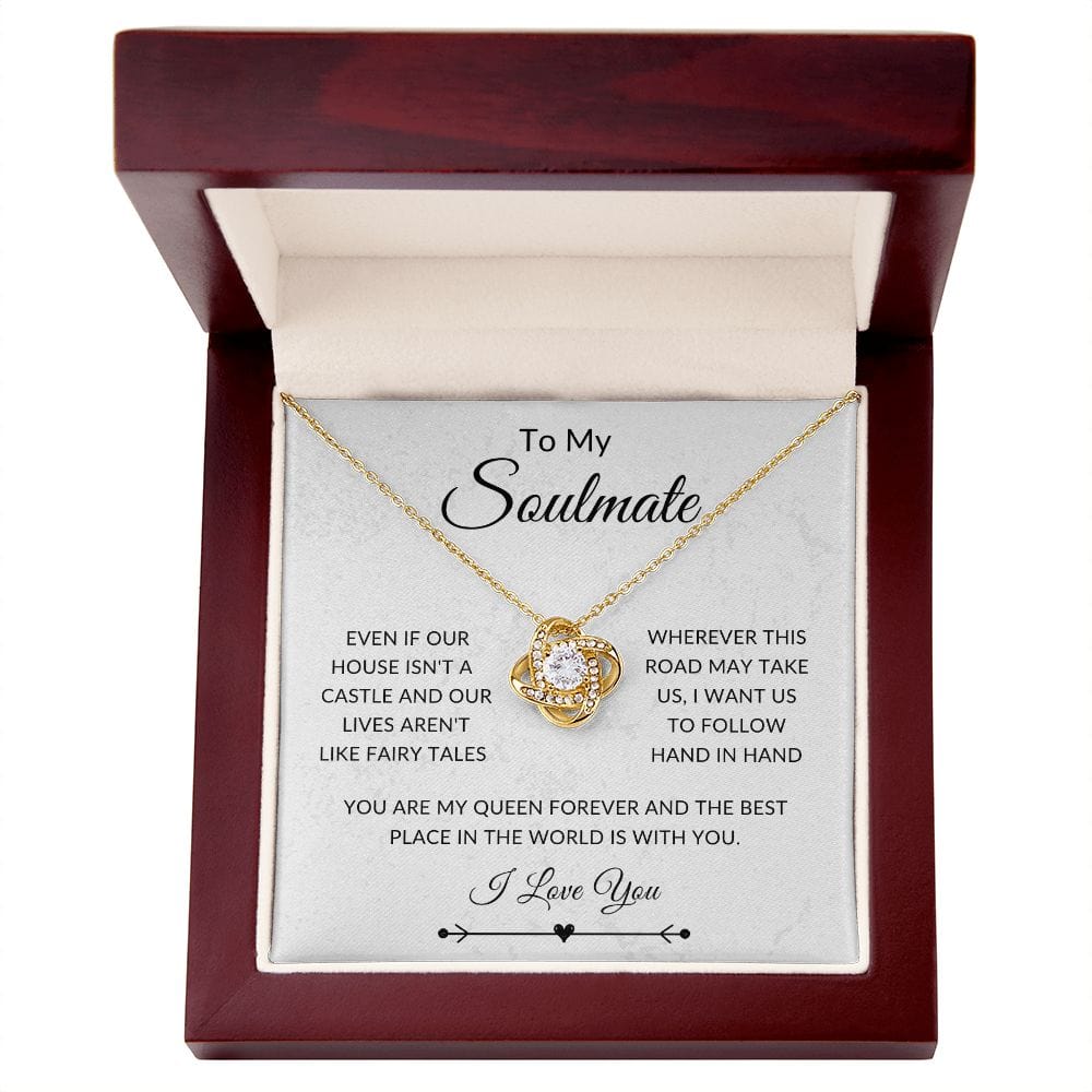 To My Soulmate, Love Knot Necklace