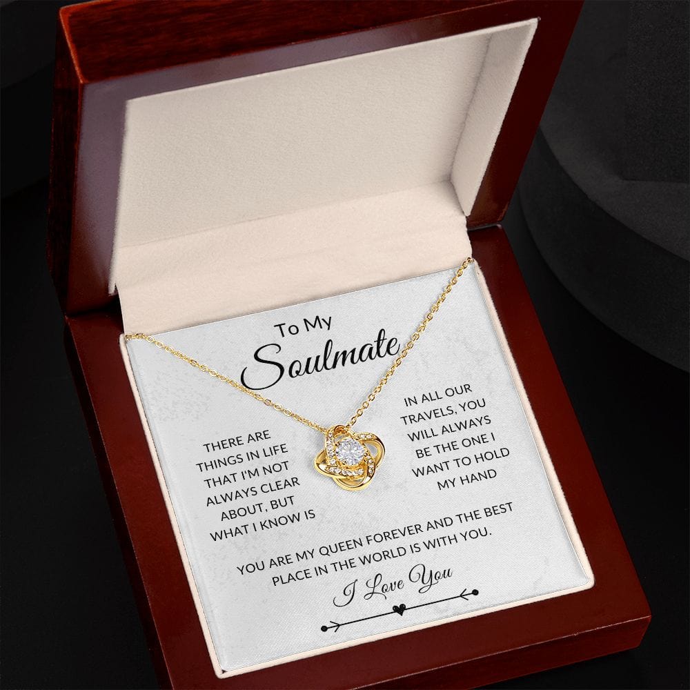 To My Soulmate, Love Knot Necklace