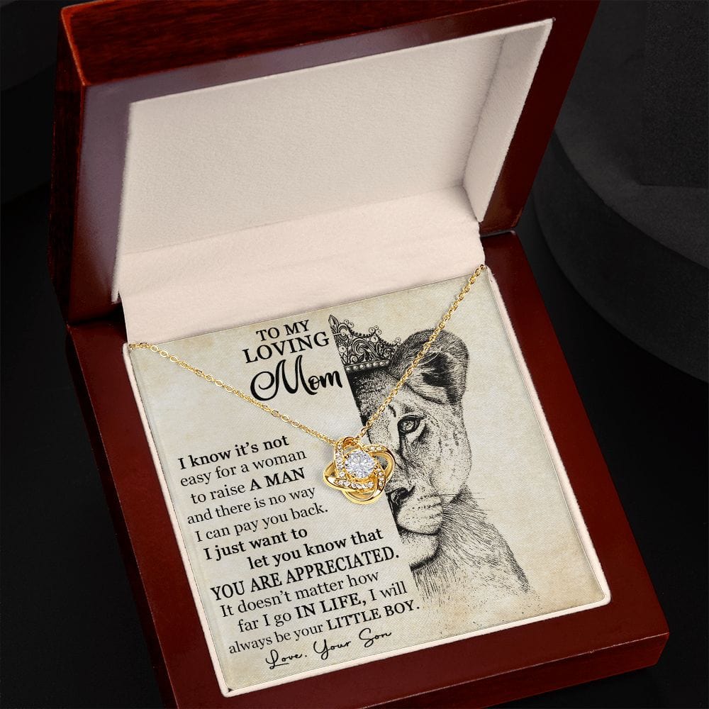 You Are Appreciated, Love Knot Necklace