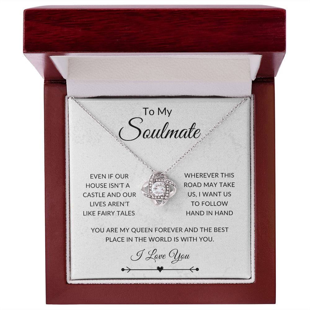 To My Soulmate, Love Knot Necklace