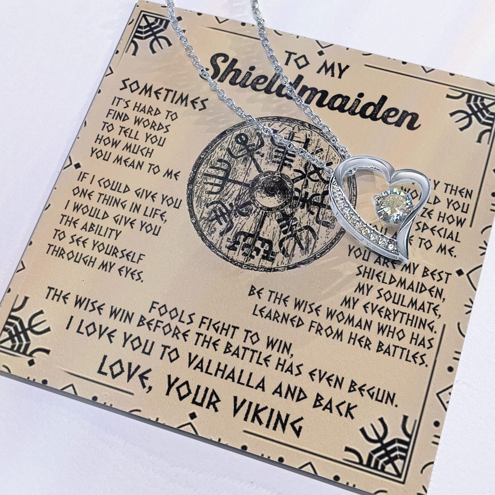 Viking Gift for Your Shieldmaiden-Forever Love Necklace-"My Everything" Shieldmaiden