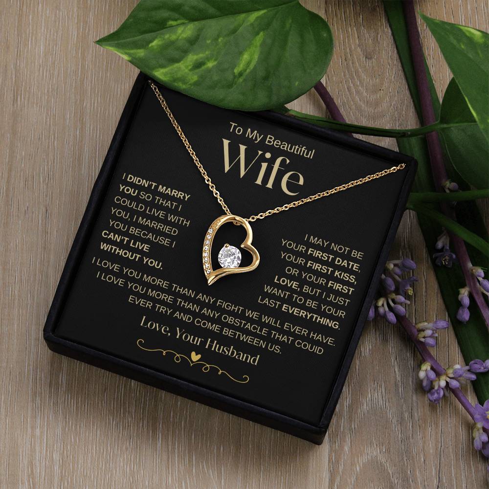 I Love You More Than Any Obstacle, Forever love Necklace