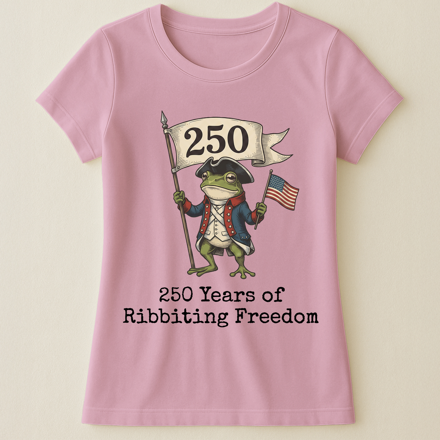 250 Years Of Ribbiting Freedom Patriot Frog - Shirt