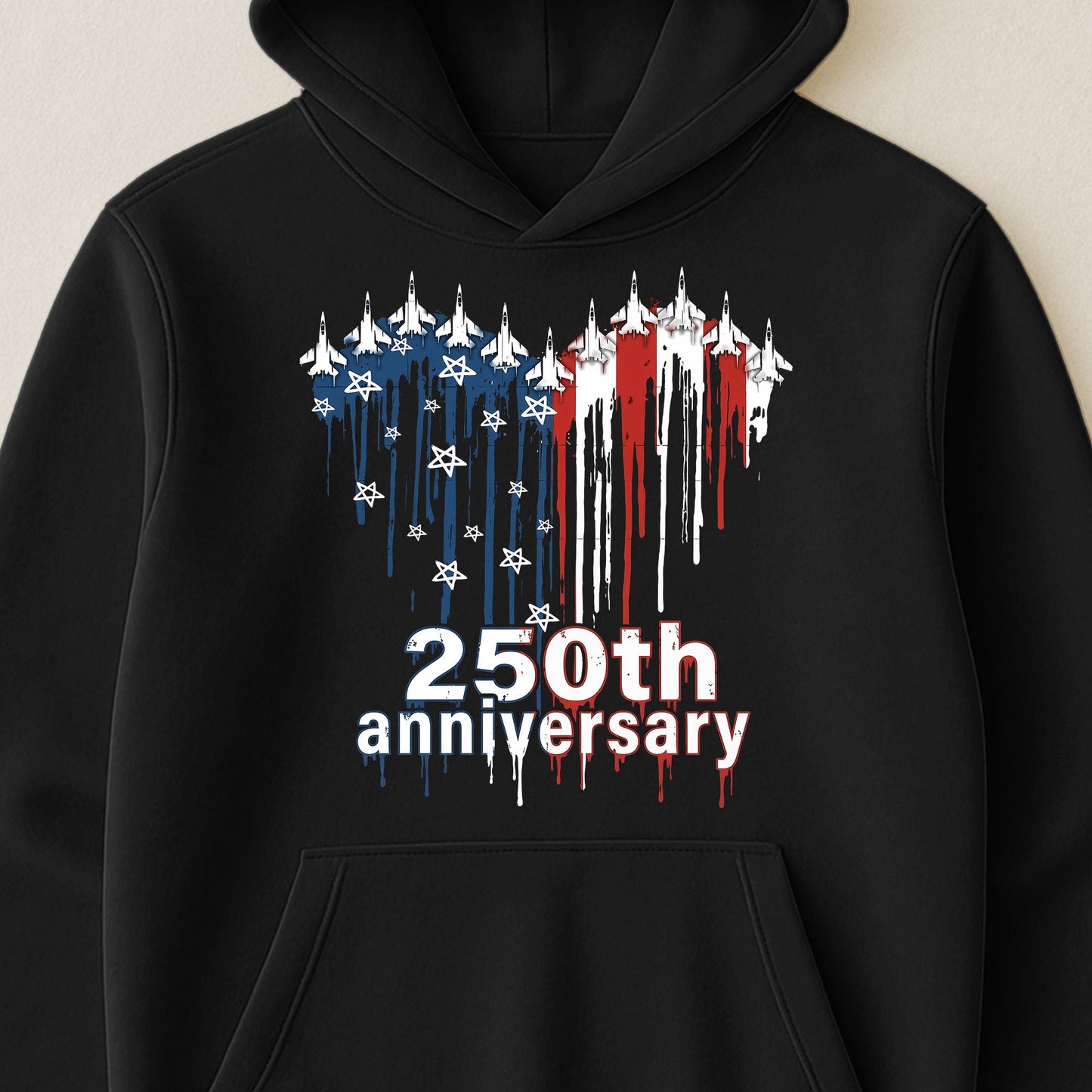 250th Anniversary Jet Fighter Heart USA - Shirt