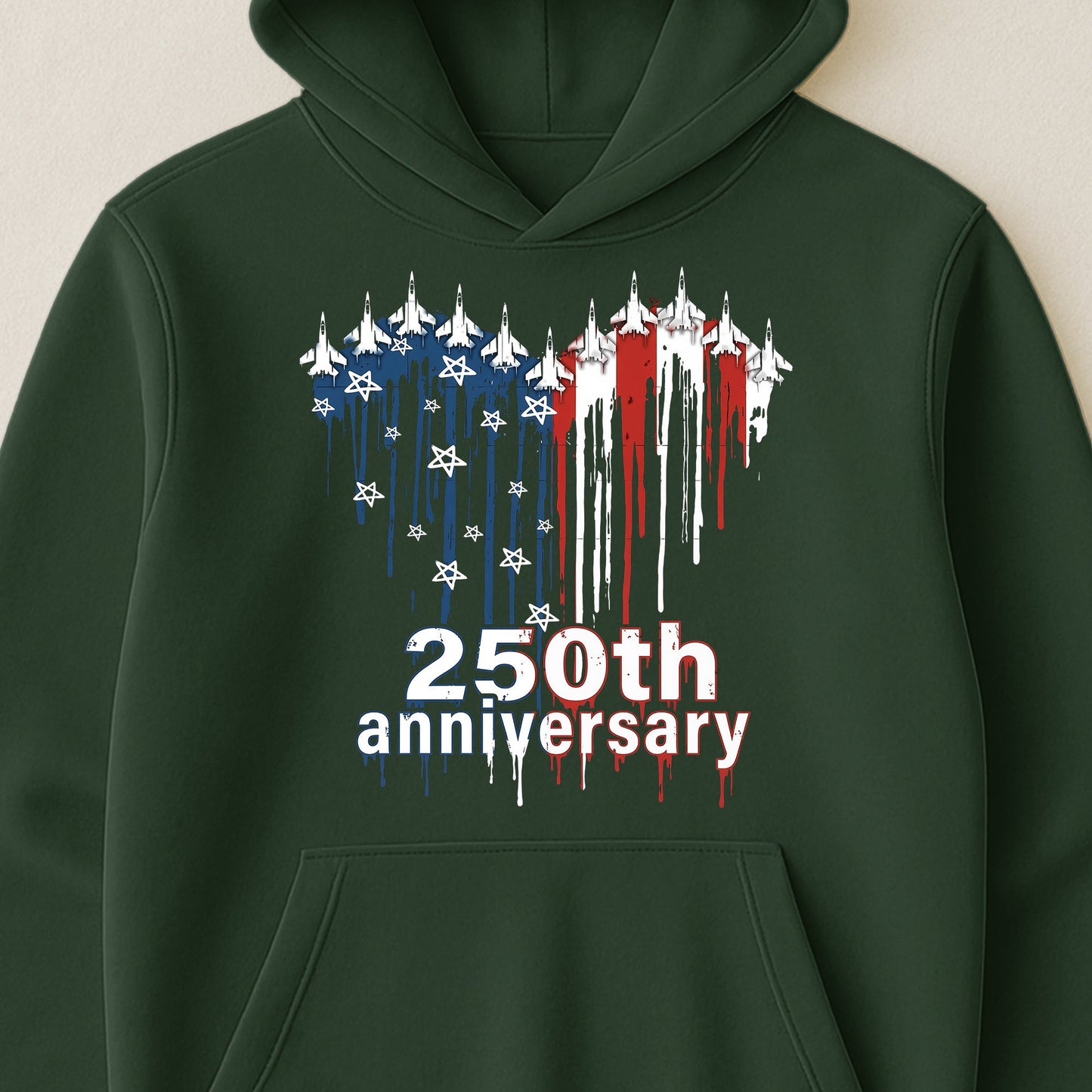 250th Anniversary Jet Fighter Heart USA - Shirt