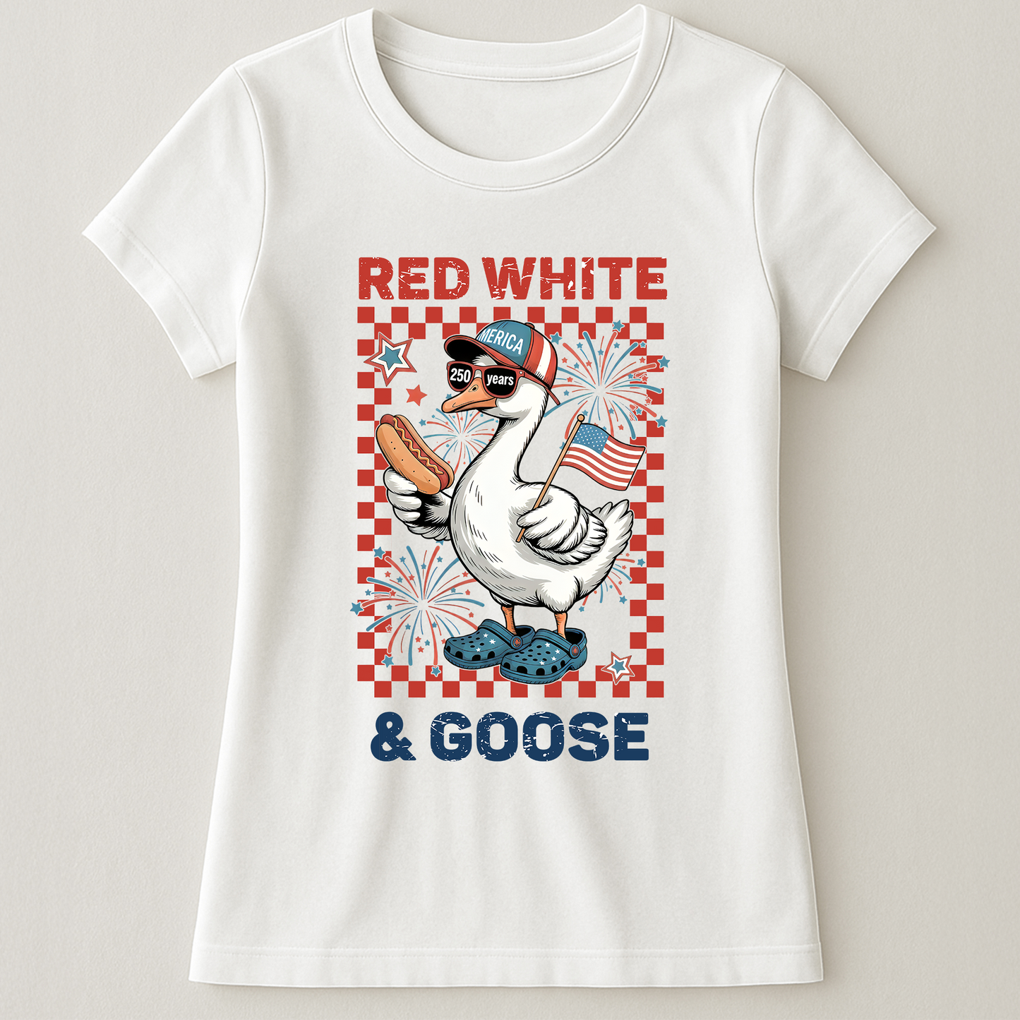 250 Years Red White And Goose - Shirt