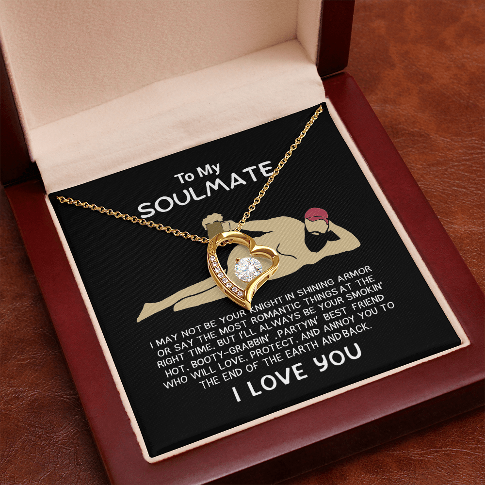Funny Gift for Your Soulmate-forever love neacklace-To My Smokin' Hot Soulmate Gift