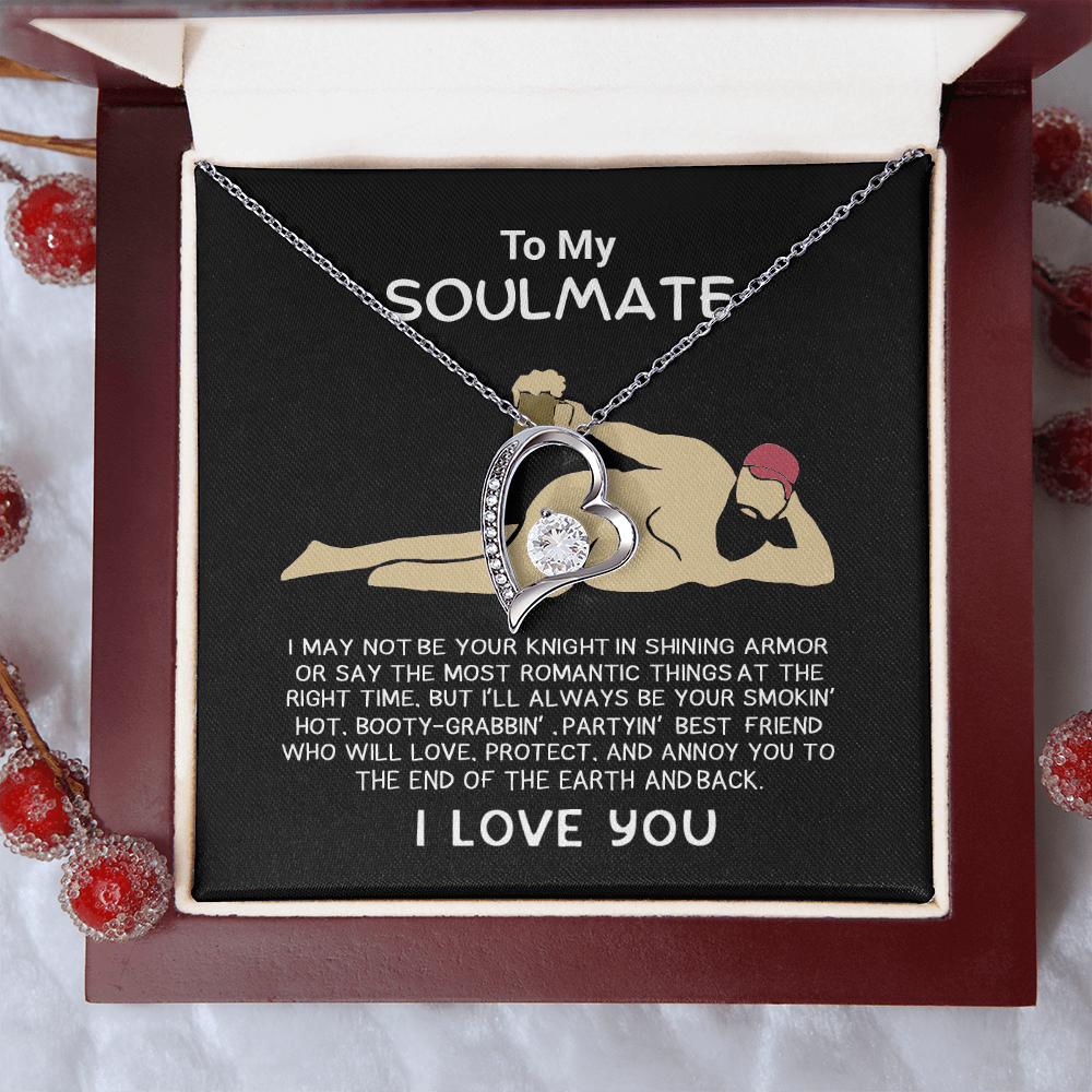 Funny Gift for Your Soulmate-forever love neacklace-To My Smokin' Hot Soulmate Gift