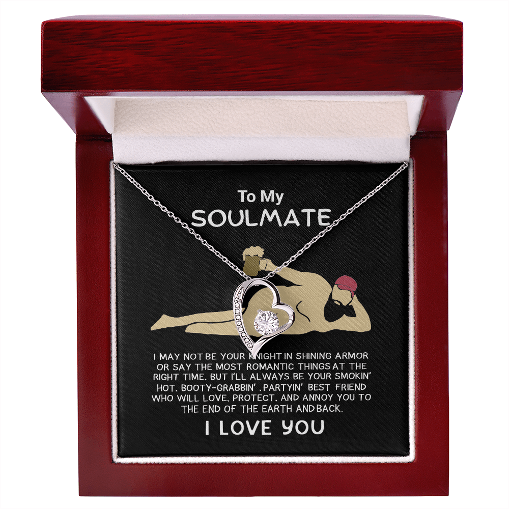 Funny Gift for Your Soulmate-forever love neacklace-To My Smokin' Hot Soulmate Gift