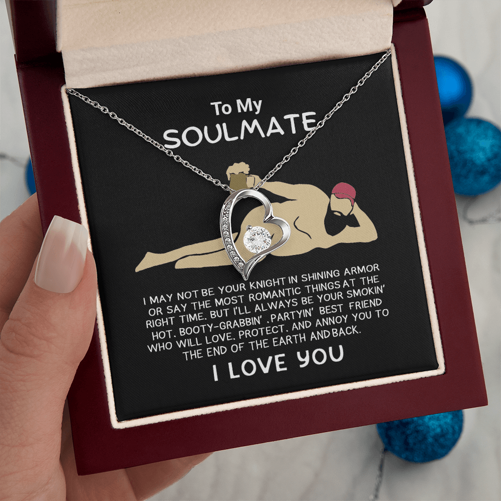 Funny Gift for Your Soulmate-forever love neacklace-To My Smokin' Hot Soulmate Gift