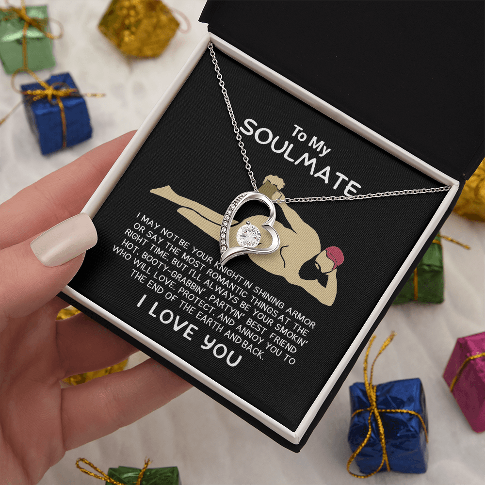 Funny Gift for Your Soulmate-forever love neacklace-To My Smokin' Hot Soulmate Gift