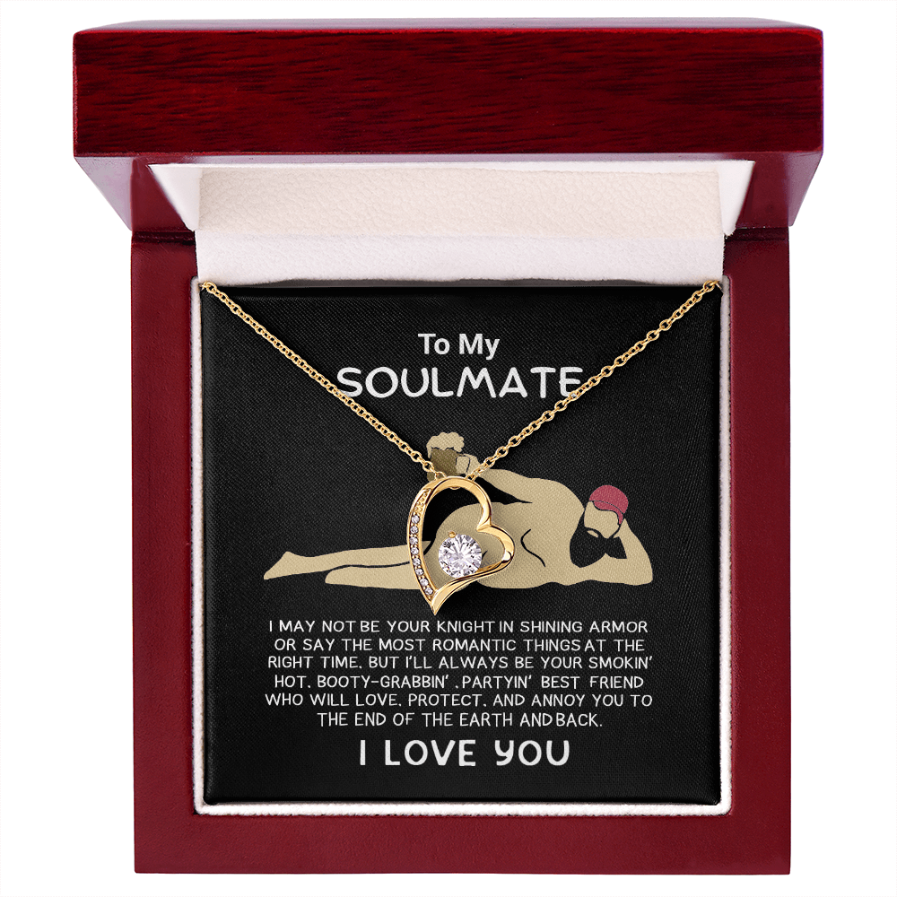 Funny Gift for Your Soulmate-forever love neacklace-To My Smokin' Hot Soulmate Gift