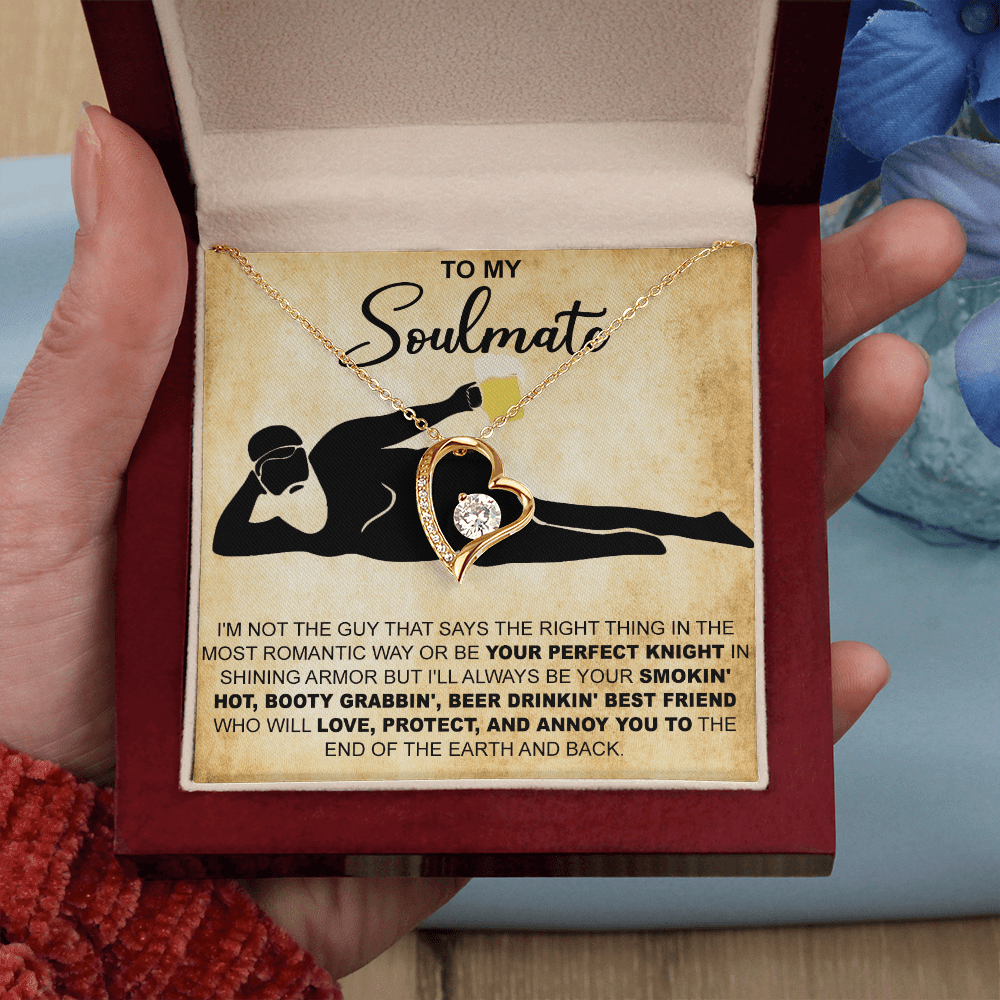 Funny Gift for Your Soulmate-Forever love  Necklace-To My Smokin' Hot Soulmate