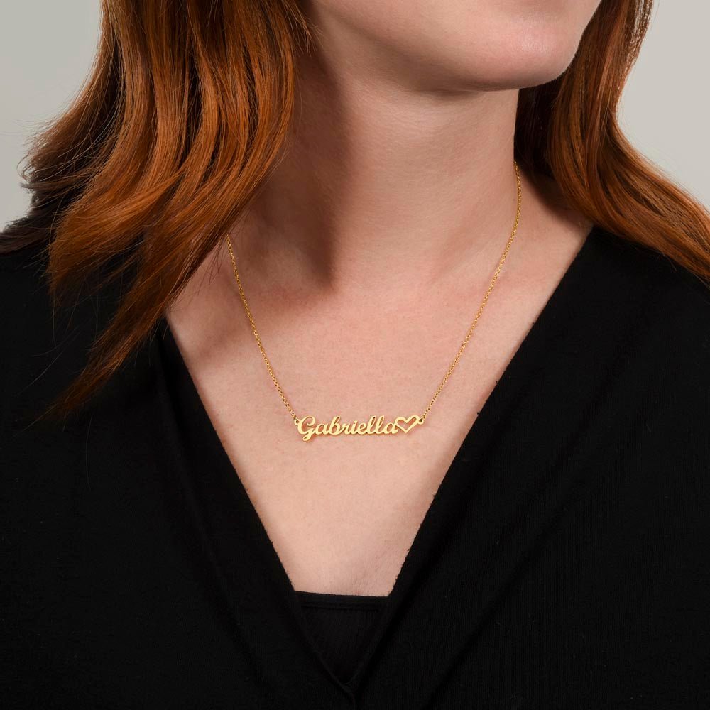 Gift for Wife, Girlfriend, Soulmate - Custom Heart Necklace