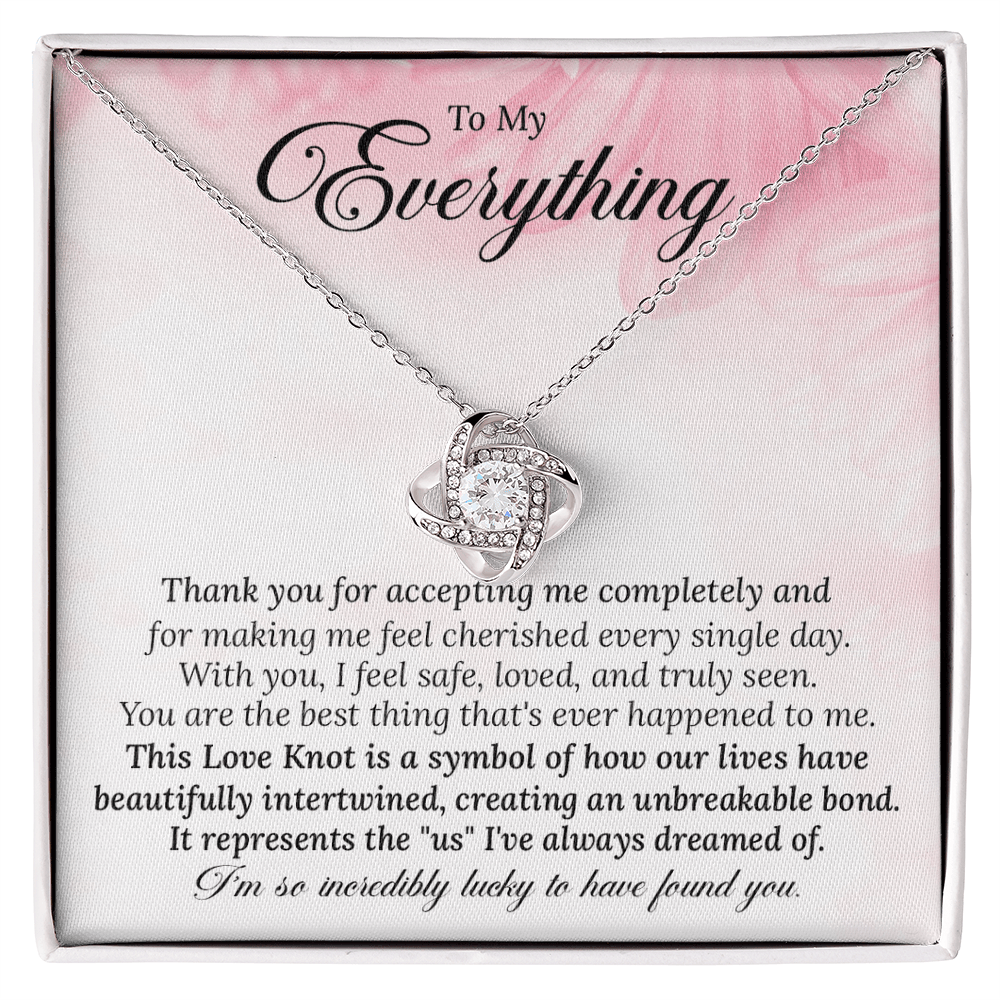 Gift for Wife, Soulmate - The Love Knot Necklace