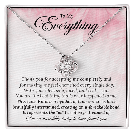 Gift for Wife, Soulmate - The Love Knot Necklace