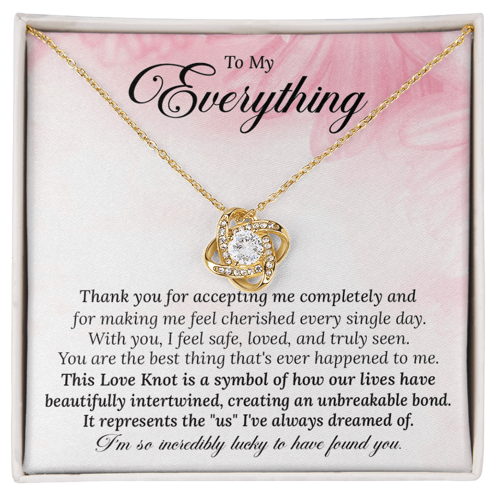 Gift for Wife, Soulmate - The Love Knot Necklace