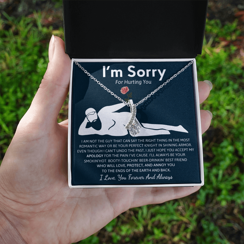 Humorous "I'm Sorry" Gift for Wife/Girlfriend - Alluring Beauty Necklace
