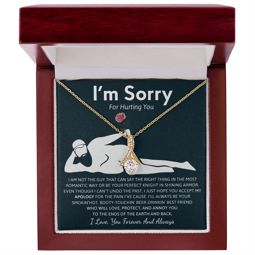 Humorous "I'm Sorry" Gift for Wife/Girlfriend - Alluring Beauty Necklace
