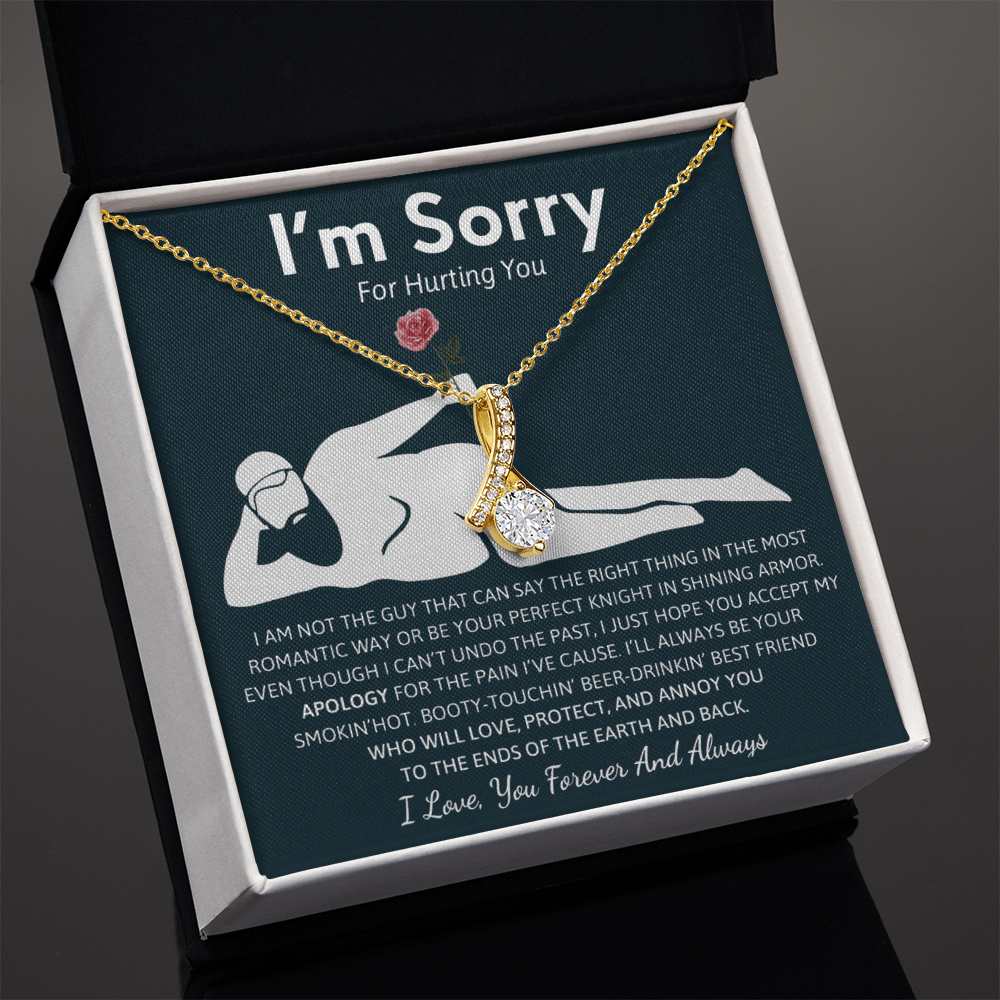 Humorous "I'm Sorry" Gift for Wife/Girlfriend - Alluring Beauty Necklace