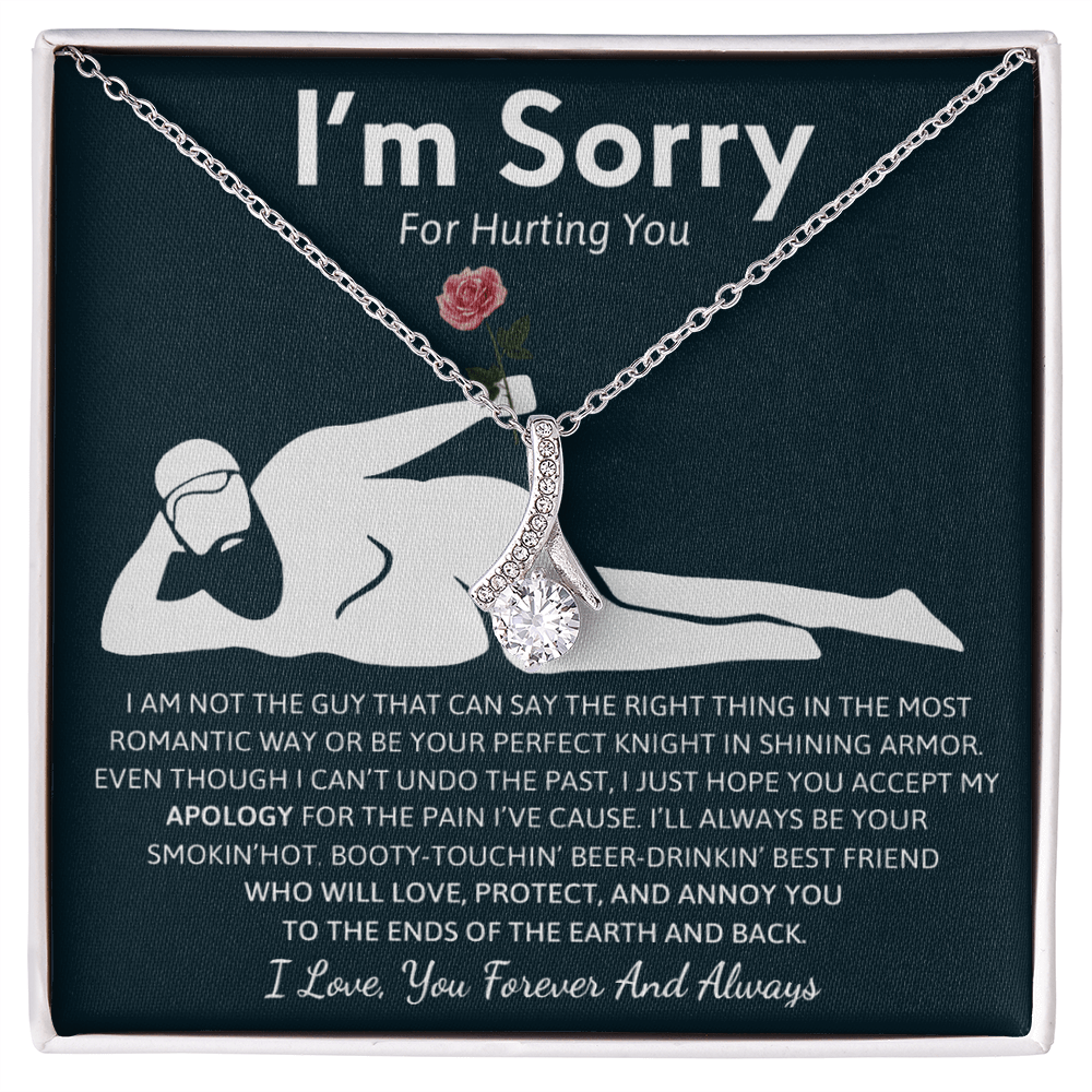 Humorous "I'm Sorry" Gift for Wife/Girlfriend - Alluring Beauty Necklace