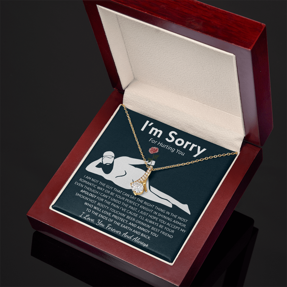 Humorous "I'm Sorry" Gift for Wife/Girlfriend - Alluring Beauty Necklace