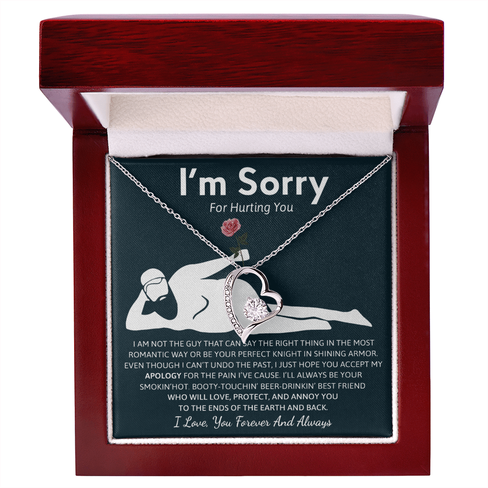 Humorous "I'm Sorry" Gift for Wife/Girlfriend - Forever Love Neacklace
